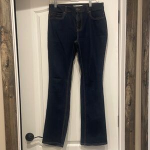Elegant Dark Blue Women's Boot Cut Jeans